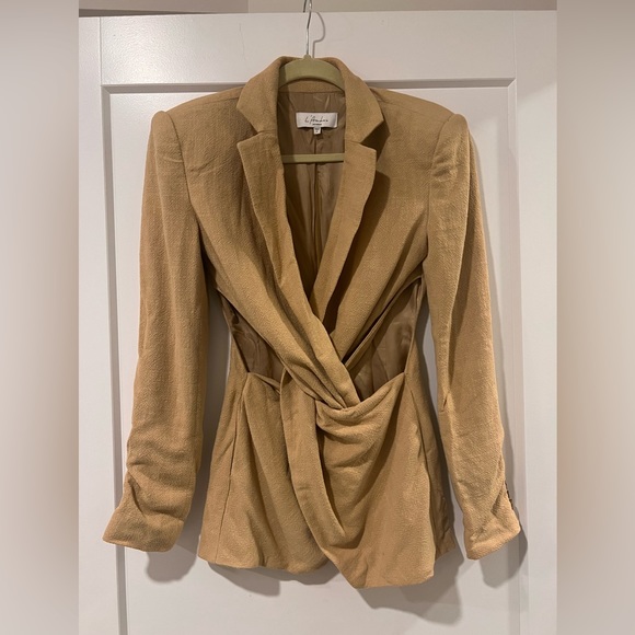 L'Academie Tan Cut-Out Blazer - Picture 4 of 12